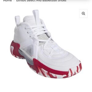 Adidas Exhibit Select Mid Women's Basketball Shoes White Red
